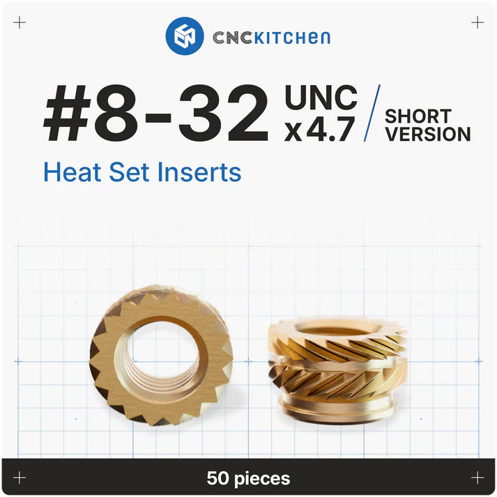 Gänginsats #8-32 UNCx4.7 50 st