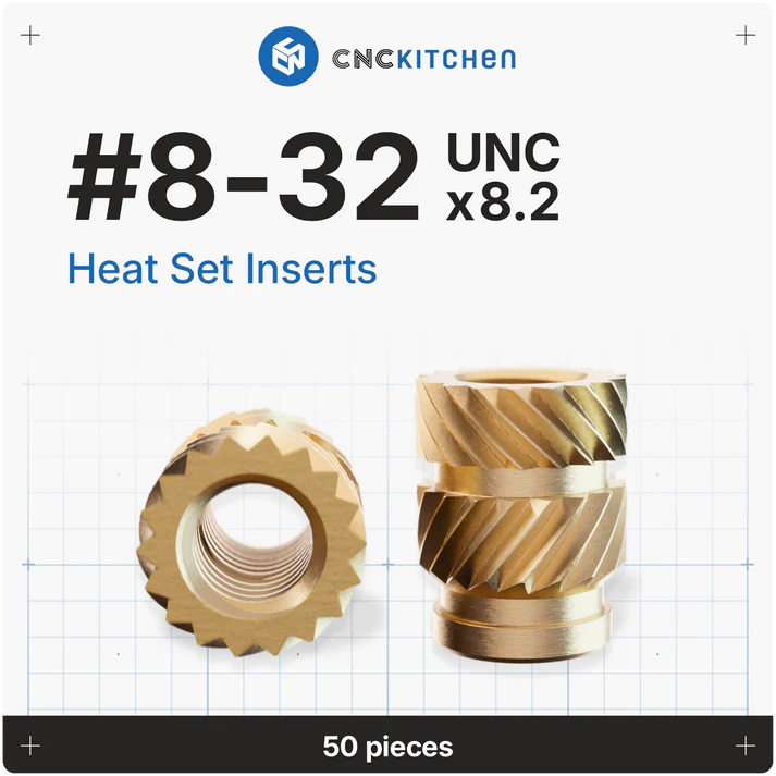 Gänginsats #8-32 UNCx8.2 50 st