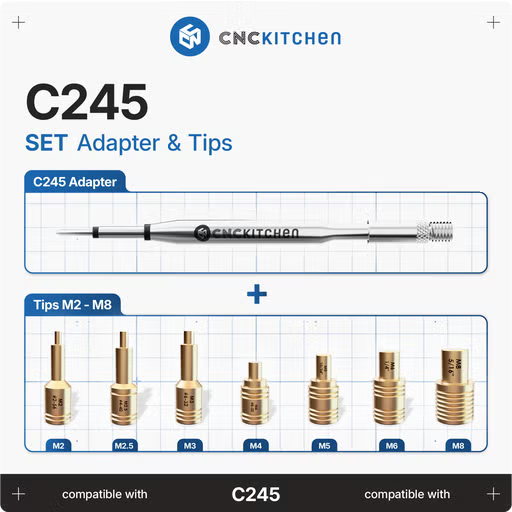 Lödspetsar SET kompatibla med C245