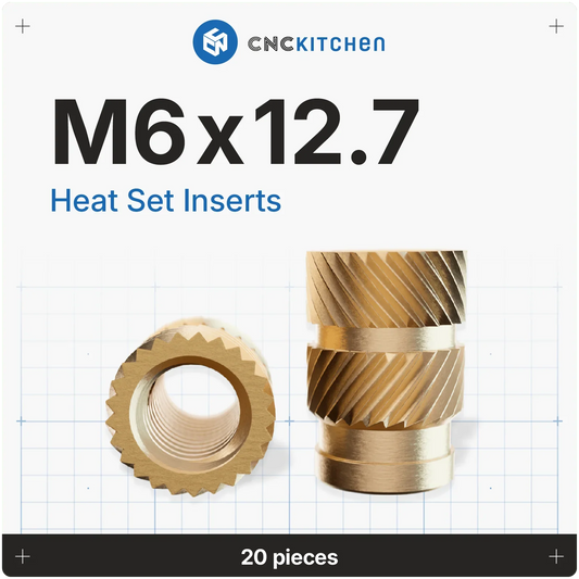 Gänginsats M6x12.7 - 20st - Brand It 3D