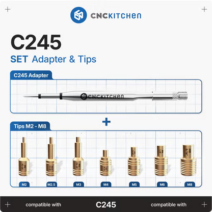 Lödspetsar SET kompatibla med C245
