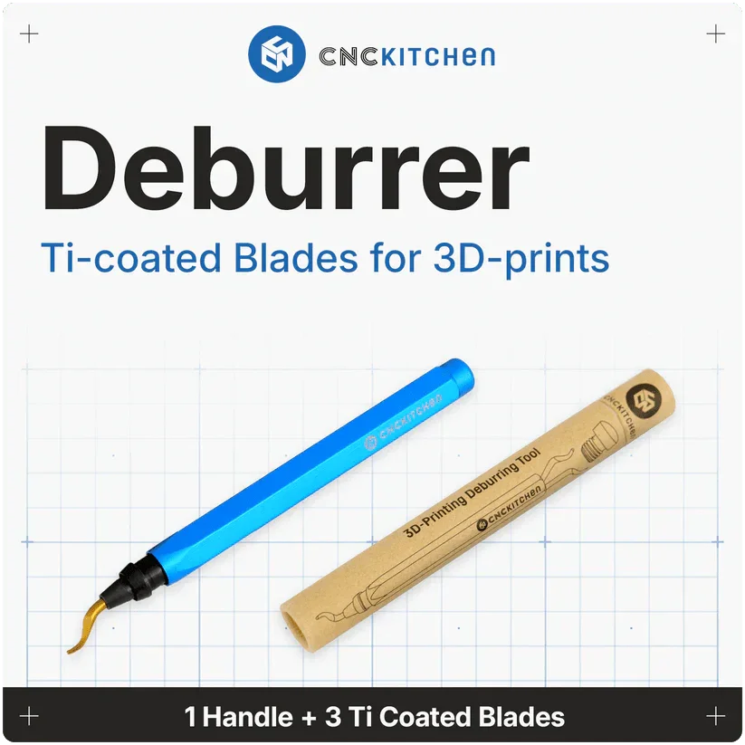 Avgradare med 3 titanbelagda blad - Brand It 3D