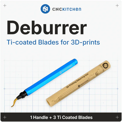 Avgradare med 3 titanbelagda blad - Brand It 3D