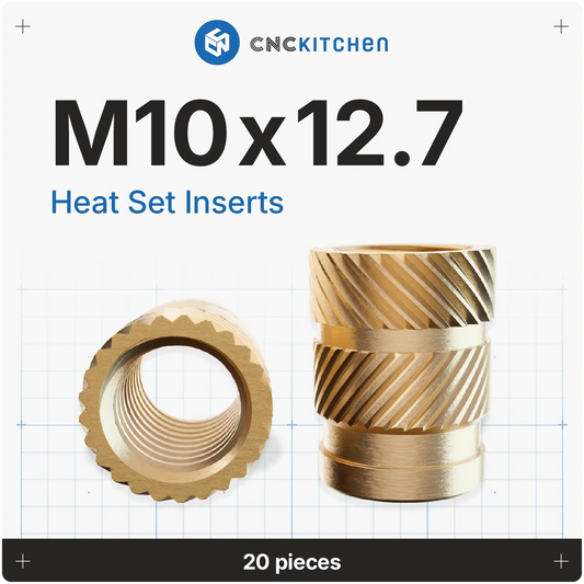 Gänginsats M10x12.7 - 20 st - Brand It 3D