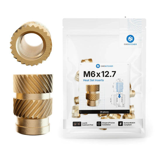 Gänginsats M6x12.7 - 20st - Brand It 3D