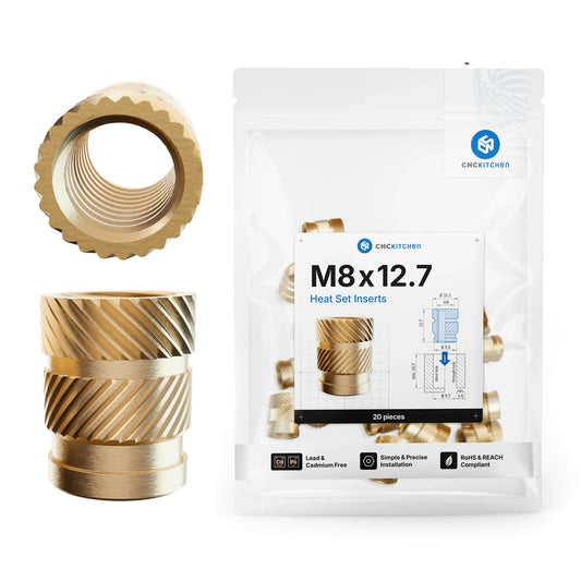 Gänginsats M8x12.7 - 20 st - Brand It 3D