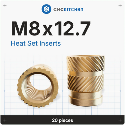 Gänginsats M8x12.7 - 20 st - Brand It 3D