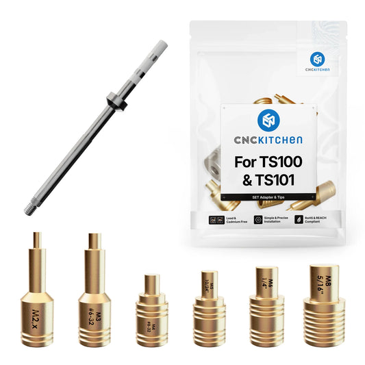 Lödspetsar SET kompatibla med TS100 & TS101 - Brand It 3D