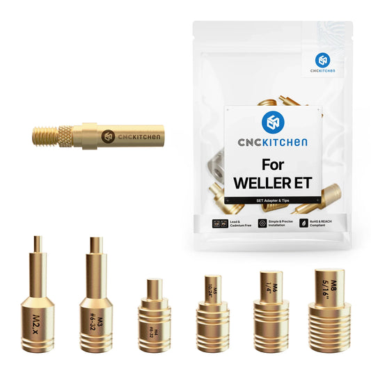 Lödspetsar SET kompatibla med Weller ET - Brand It 3D