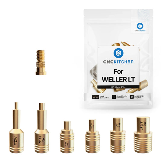 Lödspetsar SET kompatibla med Weller LT - Brand It 3D