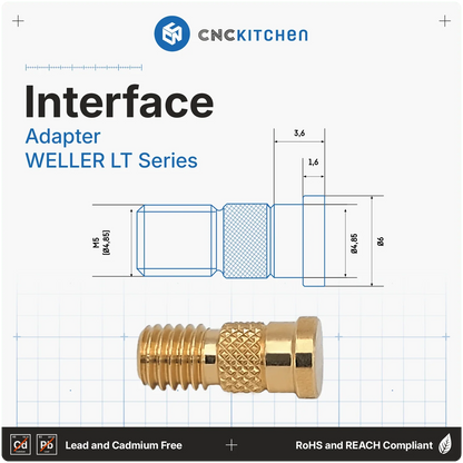 Lödspetsar SET kompatibla med Weller LT - Brand It 3D