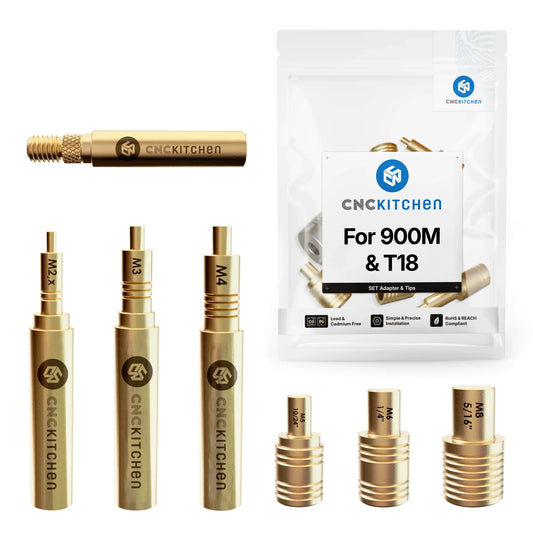 Smältningshjälpmedel + 900M & T18 Adapter - Brand It 3D